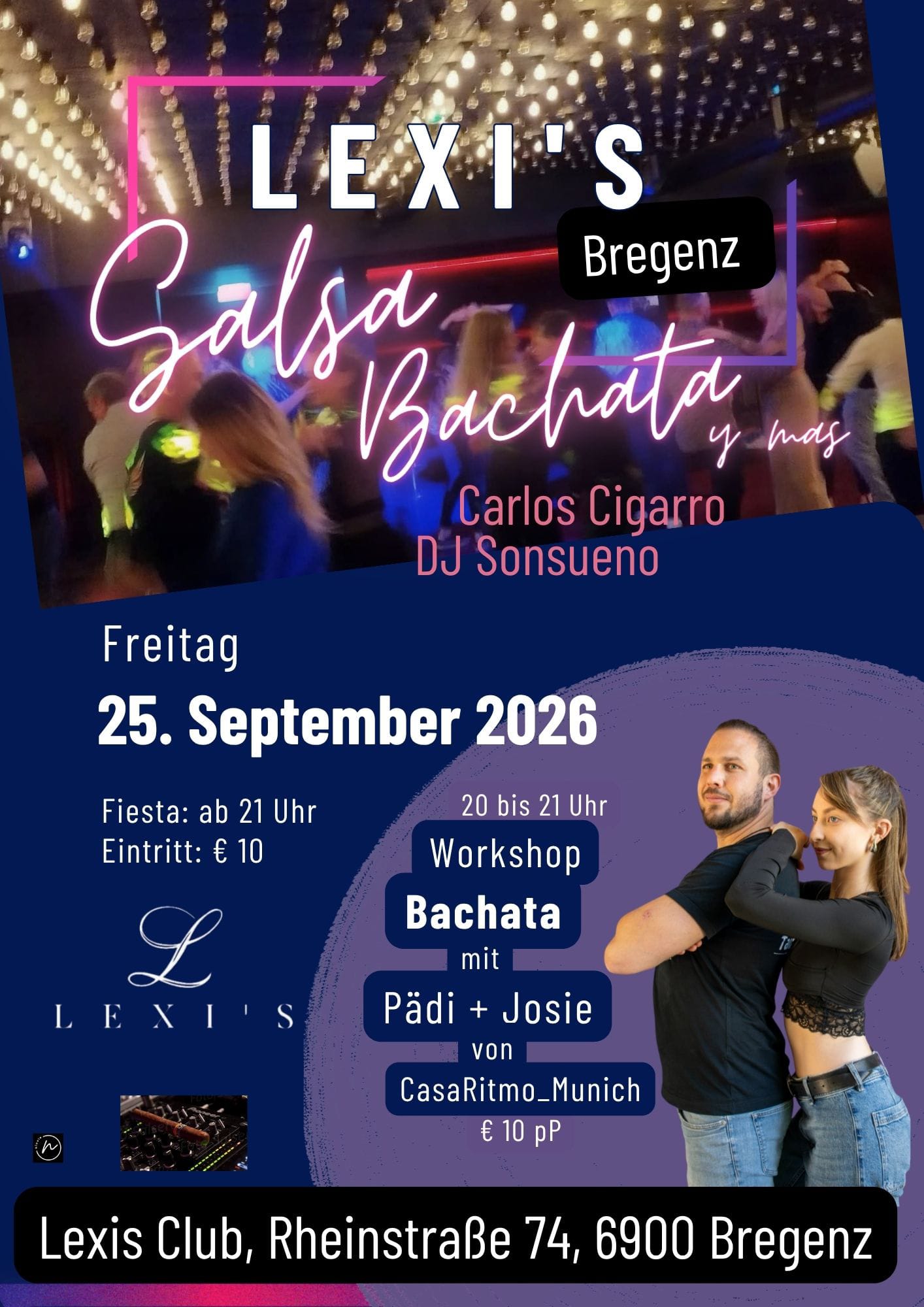 Lexi's Salsa Bachata in Bregenz mit Pädi und Josie